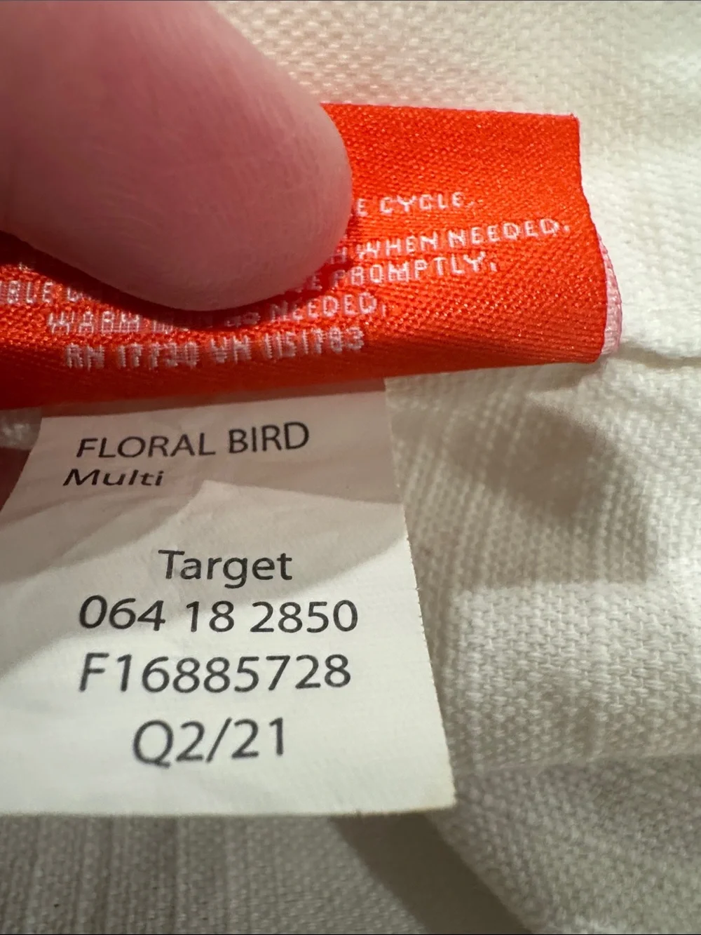 Opalhouse Multicolor Tropical Bird & Floral Shower Curtain